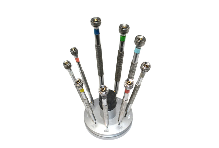 Budget Mini Screwdriver Set in Fixed Stand, Item No. 52.586