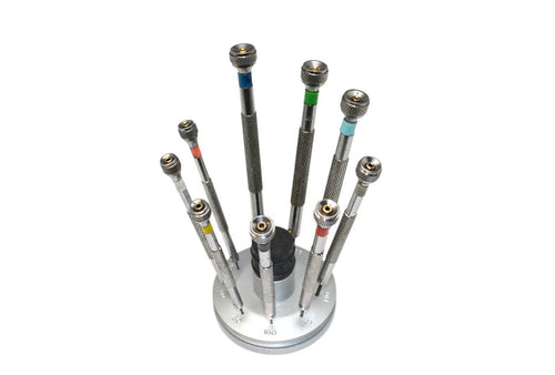 Budget Mini Screwdriver Set in Fixed Stand, Item No. 52.586