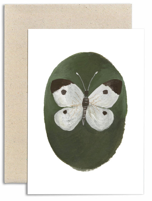 Cabbage White Butterfly Card