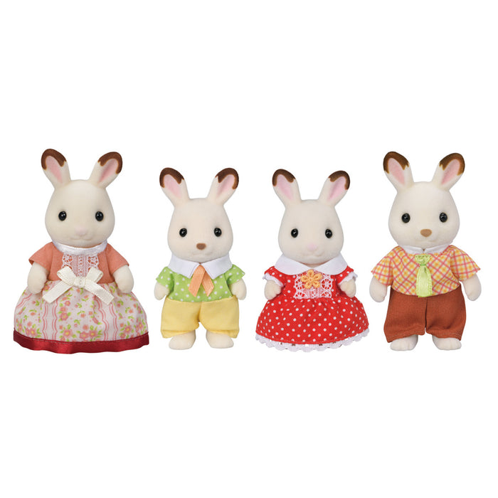 Calico Critters Chocolate Rabbit Family