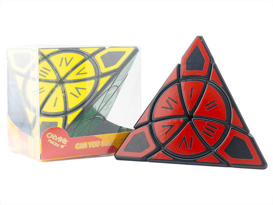 Calvin's Time Wheel Pyraminx (Roman Numerals) - Black
