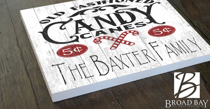 Personalized  Vintage Style Christmas Sign