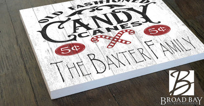Personalized  Vintage Style Christmas Sign