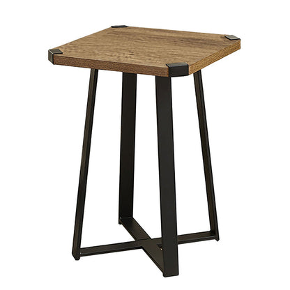 Capri Square End Table - Dark Oak, Black by Criterion™ -Home Living Store - -