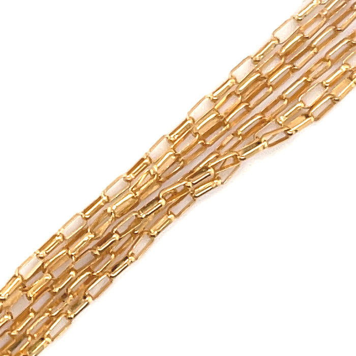 Gold Filled Flat Oval Rolo 1.4x3.5mm 18"