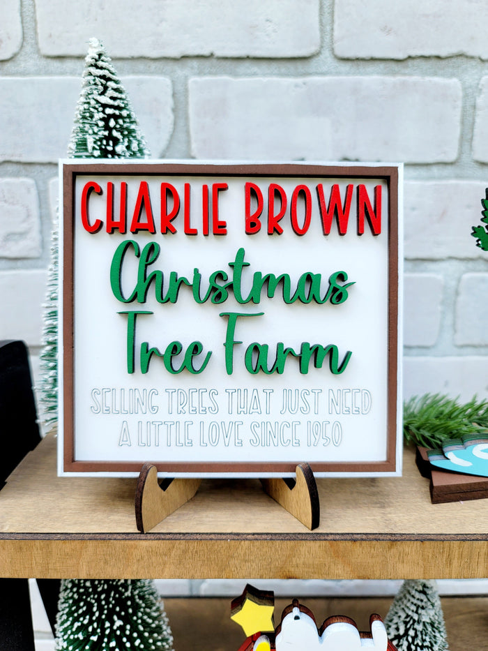 Charlie Brown Christmas Tiered Tray Set- wholesale