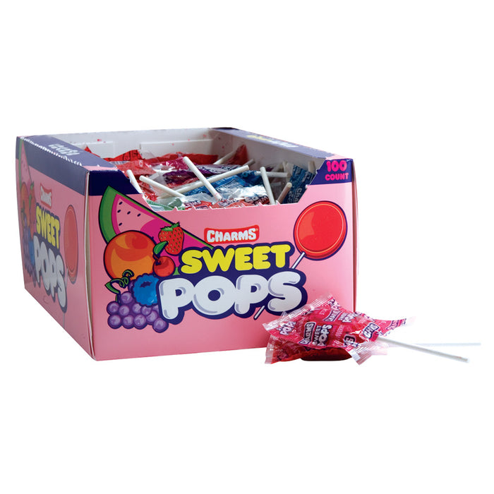 Charms Pops Sweet - 100ct