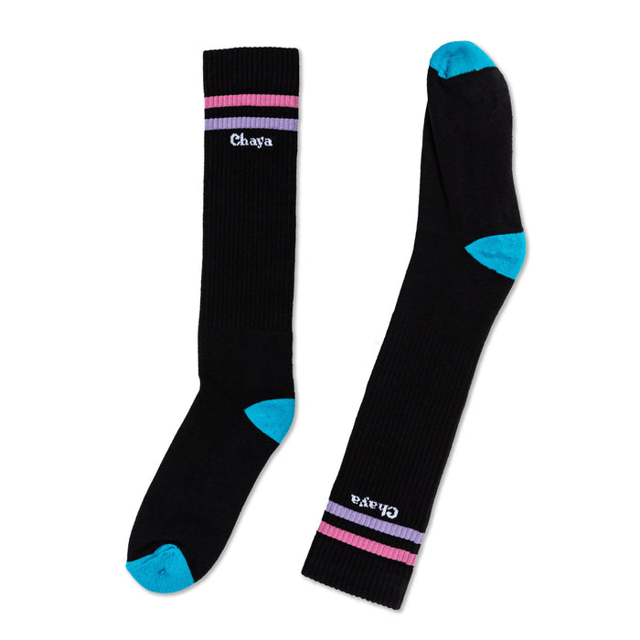 Chaya Skate Socks Black (2)
