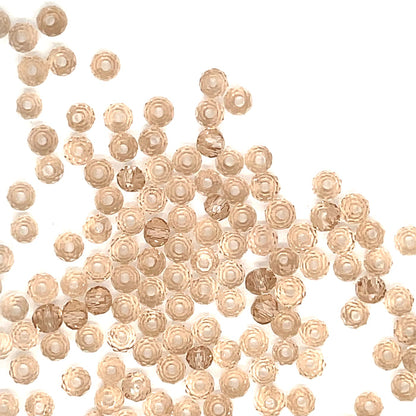 One Chinese Crystals Lt. Gold 3mm Rondell  .20oz bag