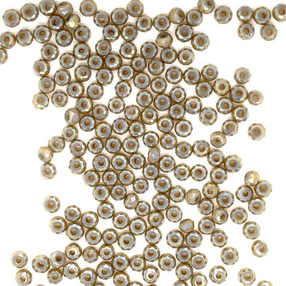One Grey AB 3mm Rondell .20oz bag