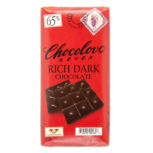 Chocolove 65% Rich Dark Chocolate Bar - 12 Count 3.2 OZ