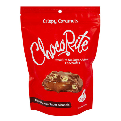 Chocorite Crispy Caramel Candy Pouches - 6 Count