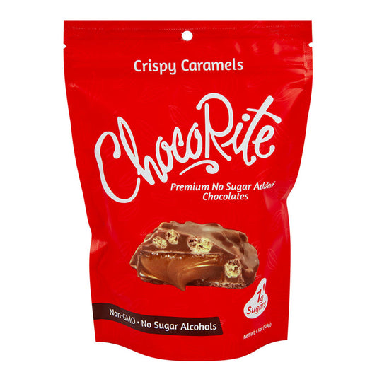 Chocorite Crispy Caramel Candy Pouches - 6 Count