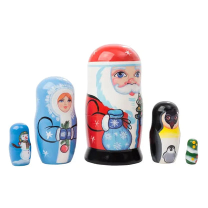 Christmas Nesting Doll 5Pc 4"