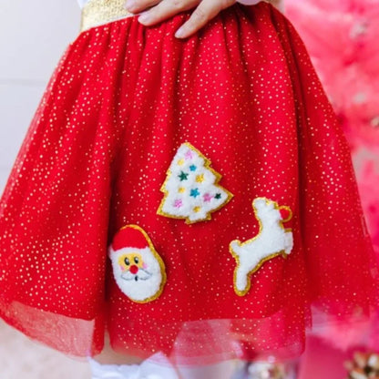 Christmas Patch Tutu (FINAL SALE)