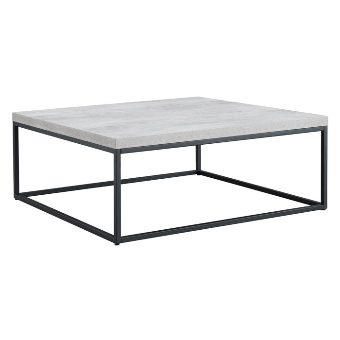 Chryzler Coffee Table 1000mm Metal Frame, Cement Look by Criterion - Home Living Store - Coffee Table