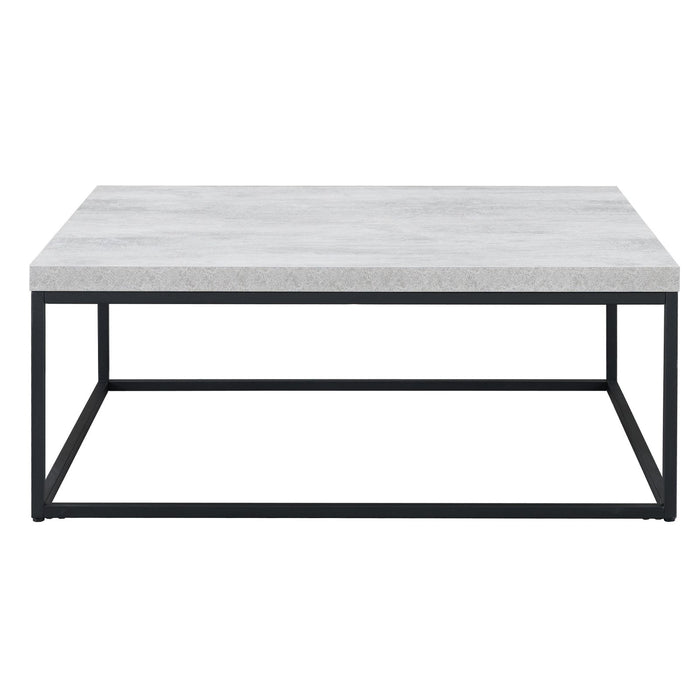 Chryzler Coffee Table 1000mm Metal Frame, Cement Look by Criterion - Home Living Store - Coffee Table