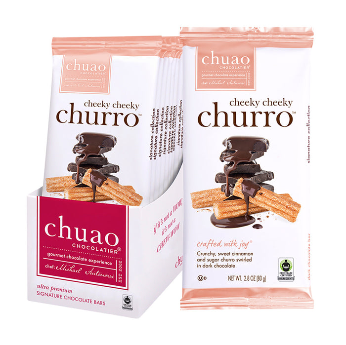 Chuao Cheeky Cheeky Churro Dark Chocolate 2.8oz Bar - 12ct