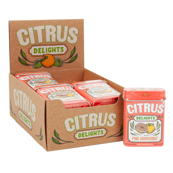 Citrus Delights Pink Grapefruit Candy - 12 Count