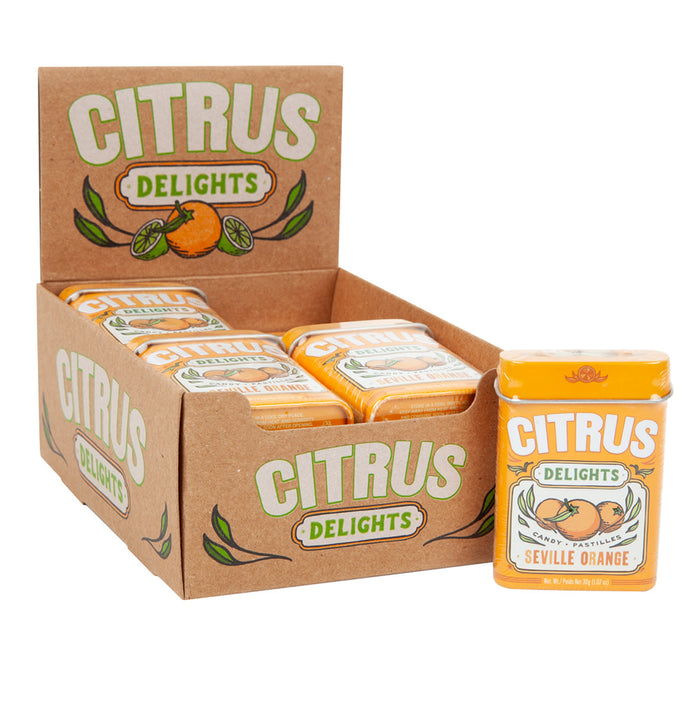 Citrus Delights Seville Orange Hard Candy - 12 Count