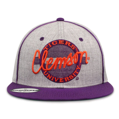 Clemson Flat Brim Snapbacks