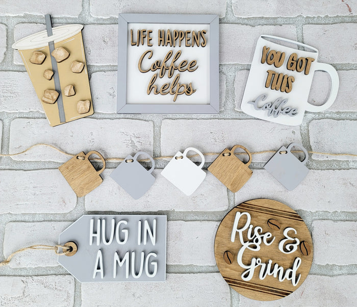 Coffee Tiered Tray Set- wholesale