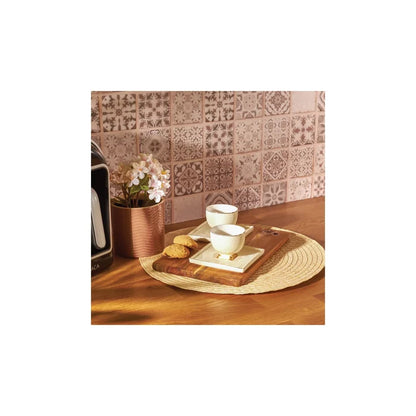 Coffret de tasses à café Karaca Art Deco pour 2 personnes, couleur crème, 90 ml