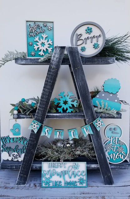 Collapsible Ladder Shelf/Tiered Tray