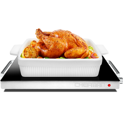 Compact Glasstop Warming Tray