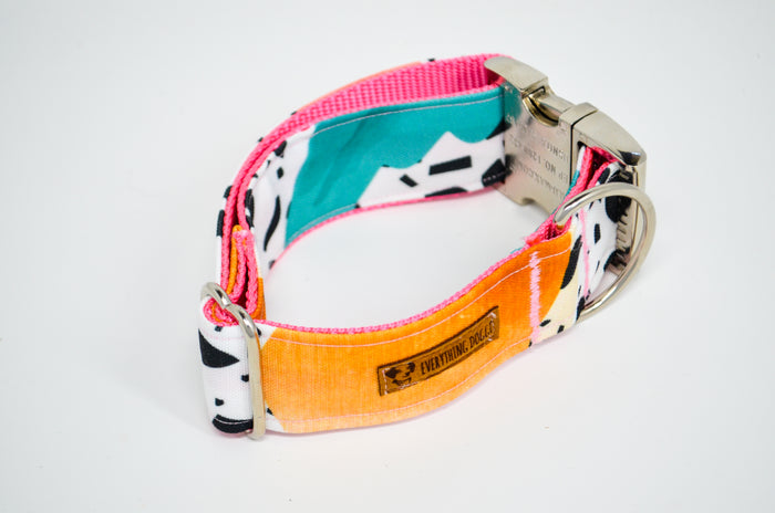 Confetti Eco Canvas Dog Collar