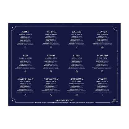 Cosmos Astrology 1000 Piece Foil Puzzle Foil Puzzles Galison