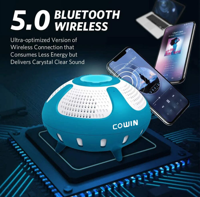 COWIN Smile IPX7 Waterproof Floating Bluetooth Speaker Cowinaudio