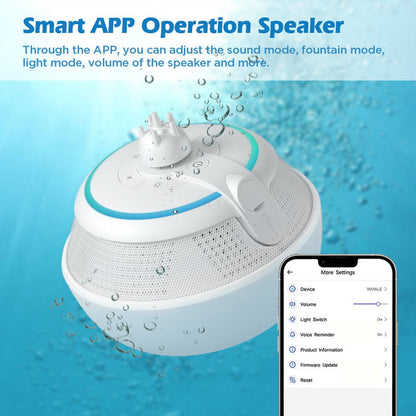 COWIN Whale IPX7 Waterproof Bluetooth Fountain Speaker Cowinaudio