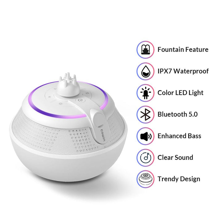 COWIN Whale IPX7 Waterproof Bluetooth Fountain Speaker Cowinaudio