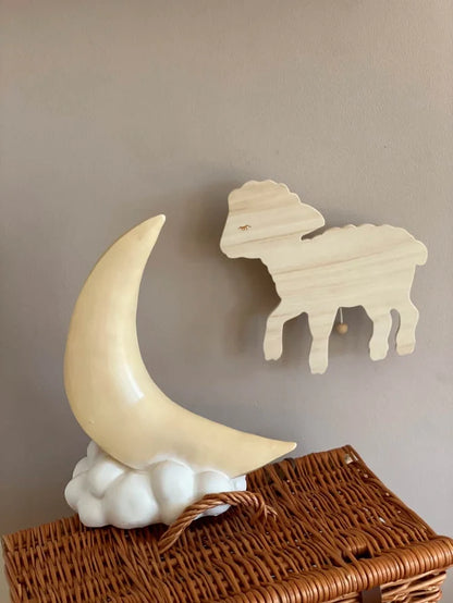 Crescent Moon Lamp W/Plug