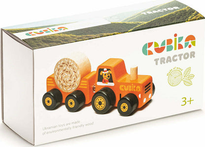 Wise Elk/Cubika Wooden Toy - Tractor
