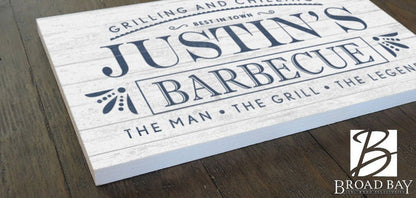 Custom Barbecue Sign - Solid Wood - Broad Bay Personalized Gifts Shipped Fast