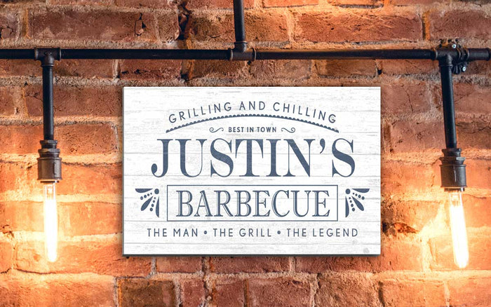 Custom Barbecue Sign - Solid Wood - Broad Bay Personalized Gifts Shipped Fast