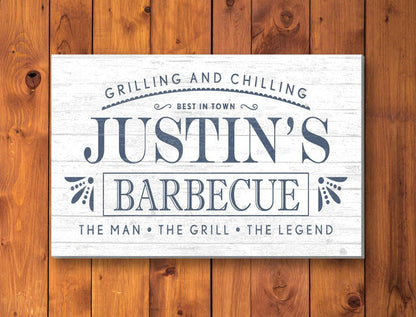 Custom Barbecue Sign - Solid Wood - Broad Bay Personalized Gifts Shipped Fast