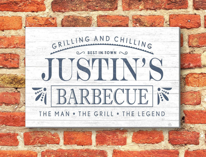 Custom Barbecue Sign - Solid Wood - Broad Bay Personalized Gifts Shipped Fast