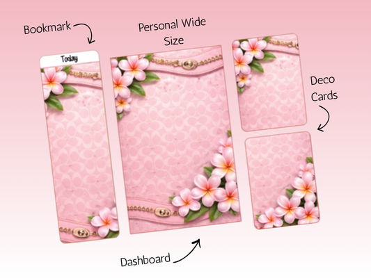 Dash Bundle | Personal Wide | Pink Coach Plumeria