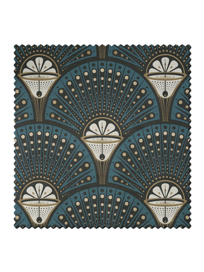 Deco Martini 'Teal' Recycled Velvet Sample