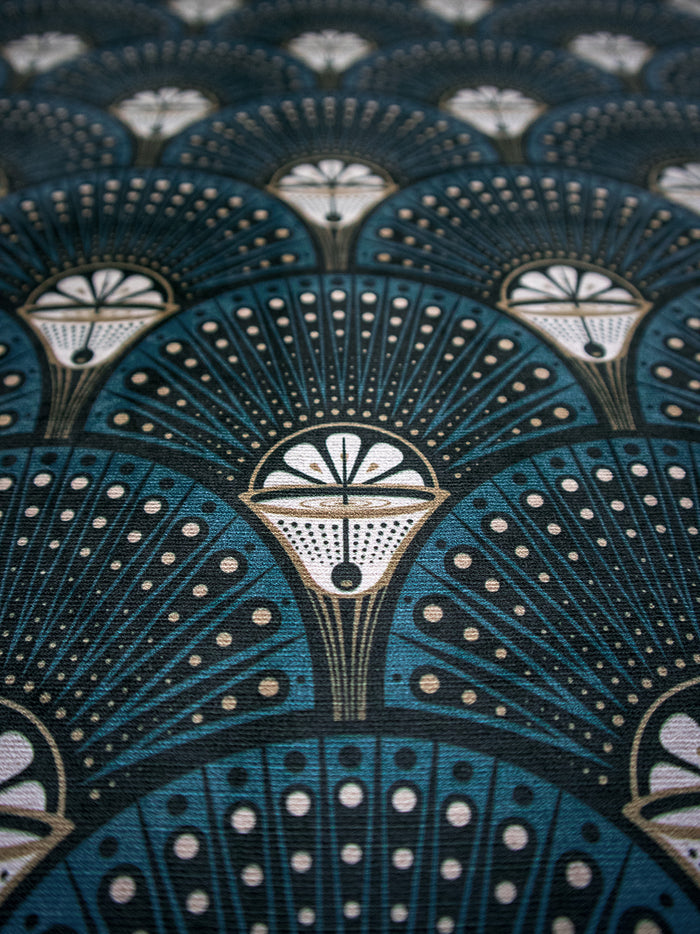 Deco Martini 'Teal' Recycled Velvet Sample