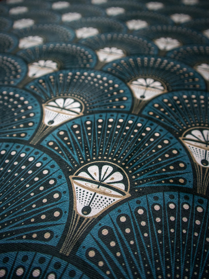 Deco Martini 'Teal' Recycled Velvet Sample