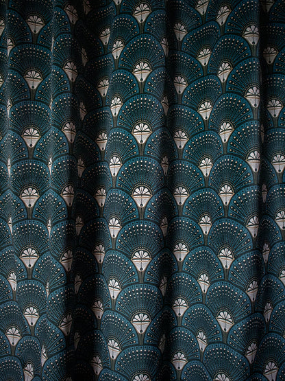 Deco Martini 'Teal' Recycled Velvet Sample