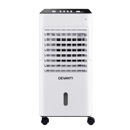 Devanti Evaporative Air Cooler Conditioner Portable 6L Cooling Fan Humidifier -Home Living Store - -