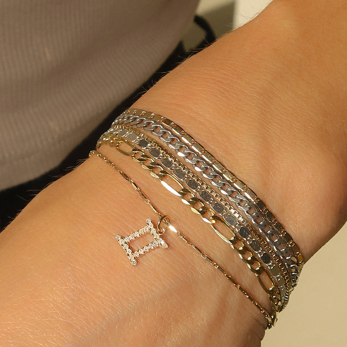 Diamond Zodiac Charm 14K Gold