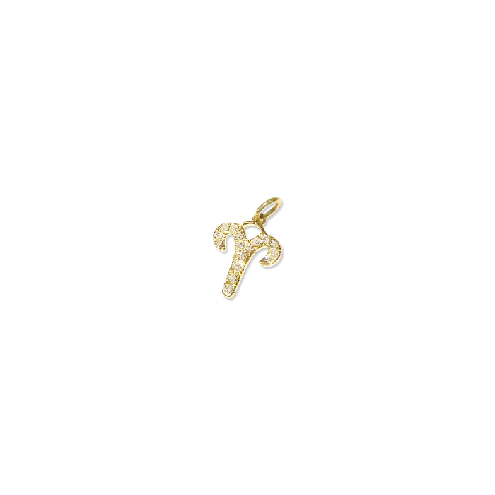 Diamond Zodiac Charm 14K Gold
