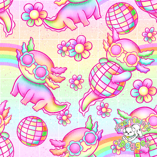 Disco Axolotls - Bandana