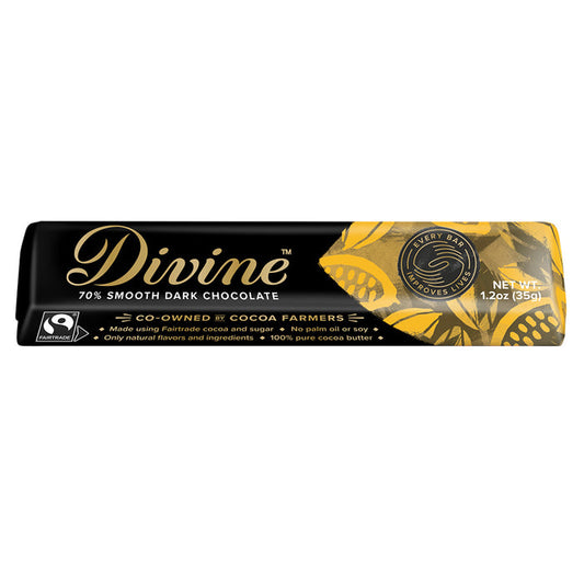 Divine Bars 1.2oz Dark Chocolate Snack - 18ct